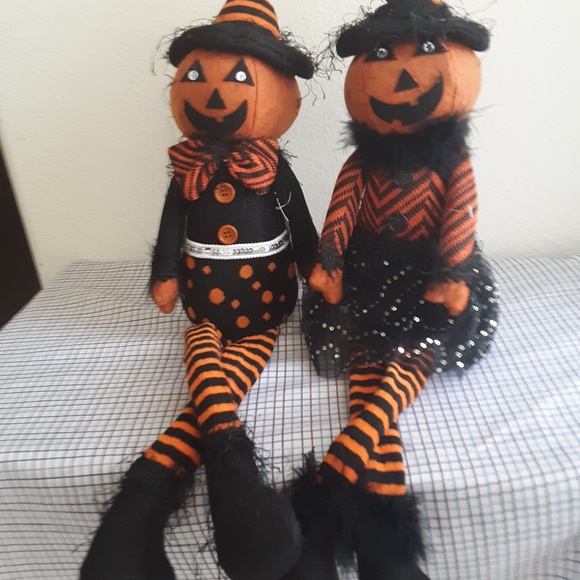 🛍️ Mr & Mrs Pumpkin Dolls Set 2 NEW - Picture 9 of 15